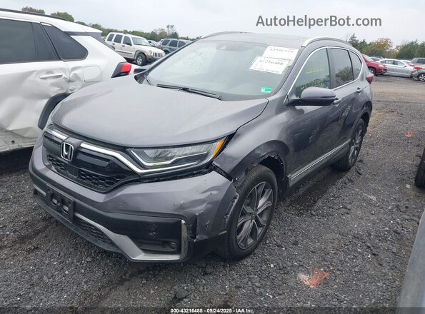 2HKRW2H92NH600436 2022 HONDA CR-V Gray Передня ліва чверть
