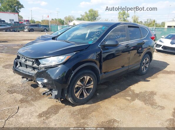 2HKRW6H35JH211433 2018 HONDA CR-V Black Առջևի ձախ երեք քառորդ տեսարան