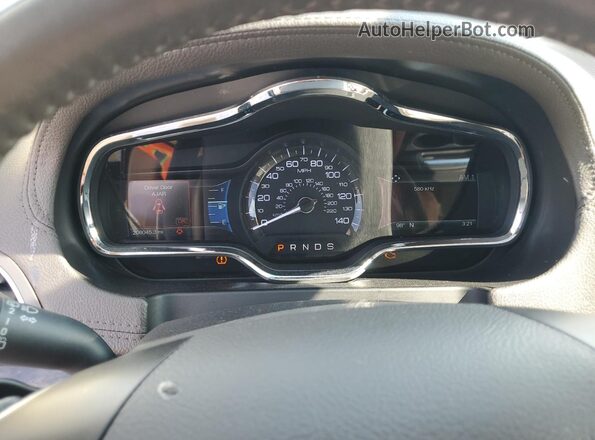 2LMHJ5AT8KBL01588 2019 LINCOLN MKT Black Вид щитка приладів