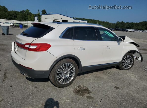 2LMPJ6LR1JBL41576 2018 LINCOLN MKX White 