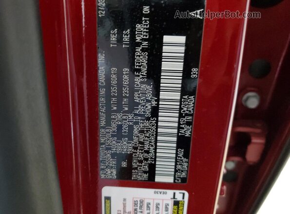2T2BAMCA4RC056345 2024 LEXUS RX Red Widok komory silnika