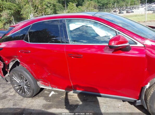 2T2BBMCA2RC023860 2024 LEXUS RX 350H Red Instrument cluster view