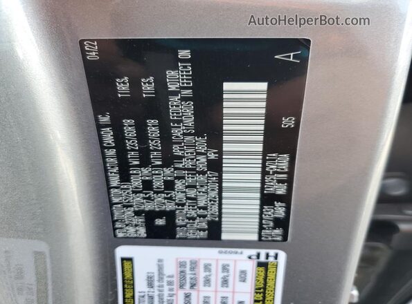 2T2GGCEZ9NC001417 2022 LEXUS NX Серебряный 