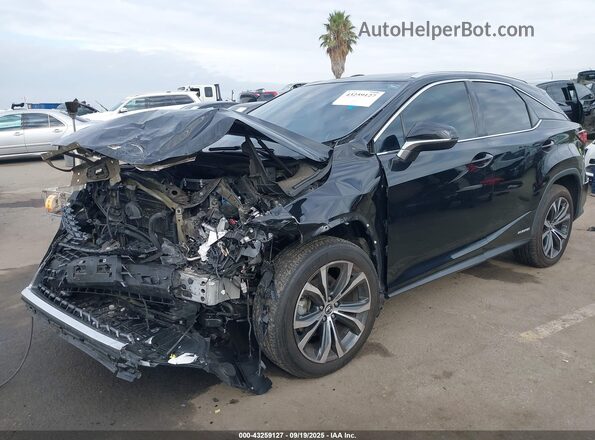 2T2HGMDA0NC088761 2022 LEXUS RX 450H Черный Передняя левая четверть
