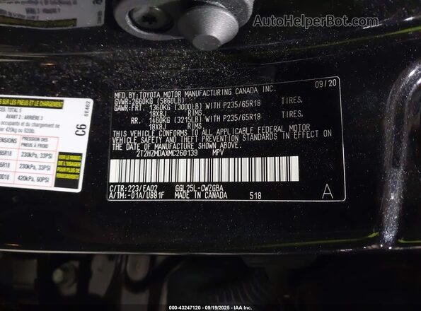 2T2HZMDAXMC260139 2021 LEXUS RX 350 Черный Вид подкапотного пространства