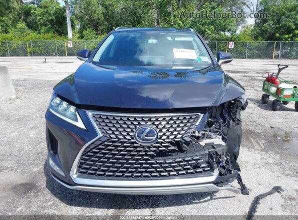 2T2JGMDA0NC072254 2022 LEXUS RX 450H Синий Вид задней части салона