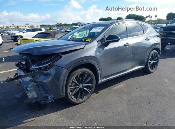 2T2KGCEZ0NC016060 2022 LEXUS NX Gray Vista tres cuartos delantera izquierda