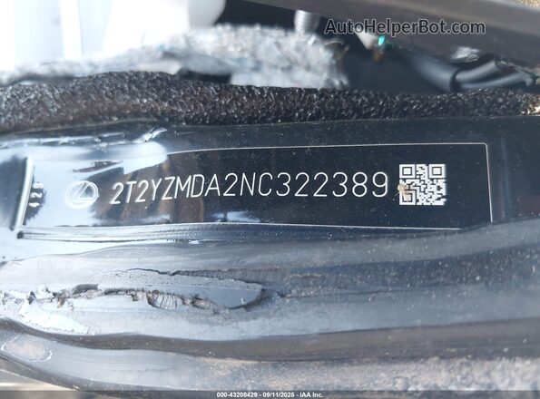 2T2YZMDA2NC322389 2022 LEXUS RX 350 Серый Вид подкапотного пространства