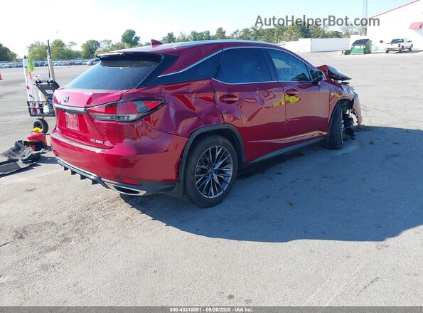 2T2YZMDAXMC299782 2021 LEXUS RX 350 Red Задня права чверть
