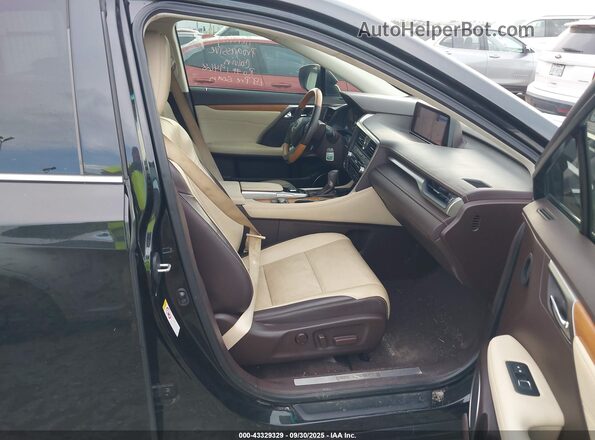 2T2ZZMCA7HC059133 2017 LEXUS RX 350 Черный Вид салона спереди