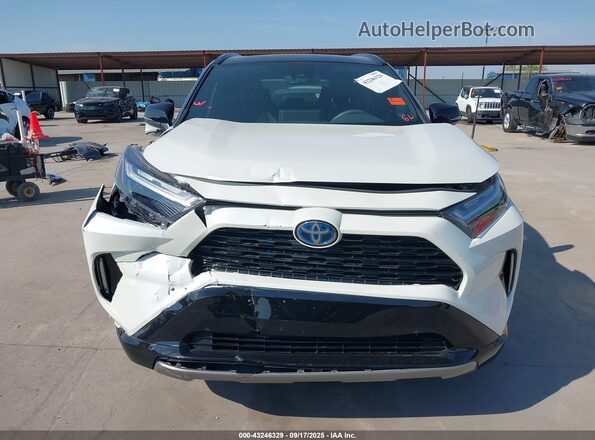 2T3E6RFV0NW032218 2022 TOYOTA RAV4 HYBRID White Instrument cluster view