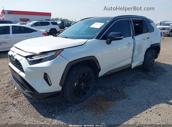 2T3E6RFV4NW031007 2022 TOYOTA RAV4 HYBRID White Front left
