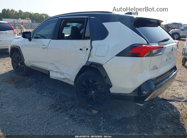 2T3E6RFV4NW031007 2022 TOYOTA RAV4 HYBRID White Rear left