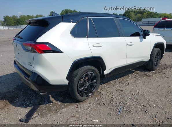 2T3E6RFV4NW031007 2022 TOYOTA RAV4 HYBRID White Rear right