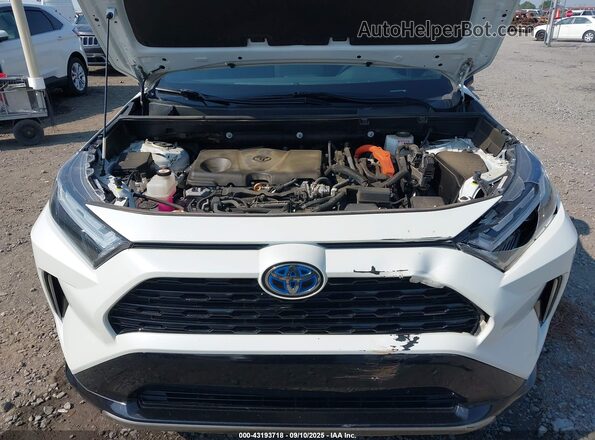 2T3E6RFV4NW031007 2022 TOYOTA RAV4 HYBRID White Rear view