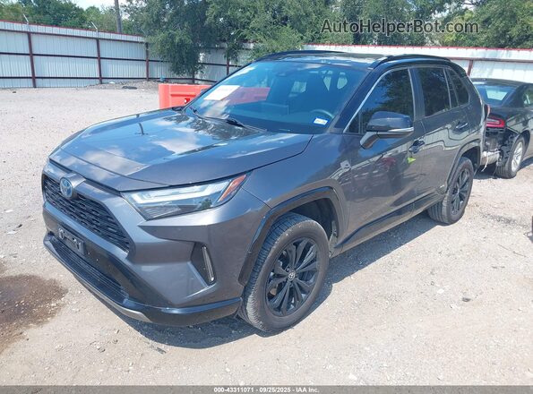 2T3E6RFV5NW036992 2022 TOYOTA RAV4 HYBRID Gray Vista tres cuartos delantera izquierda
