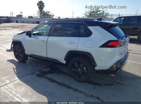 2T3EWRFV9LW047930 2020 TOYOTA RAV4 HYBRID White Задня ліва чверть
