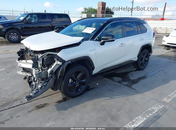 2T3EWRFV9LW047930 2020 TOYOTA RAV4 HYBRID White Передня ліва чверть