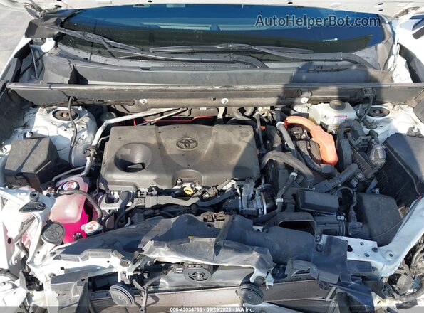 2T3EWRFV9LW047930 2020 TOYOTA RAV4 HYBRID White Вид ззаду