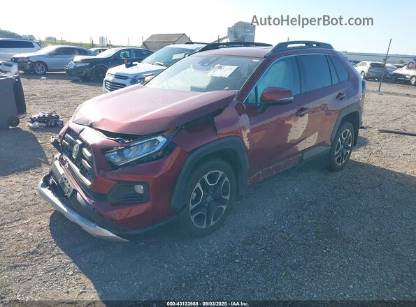 2T3J1RFV6LC108892 2020 TOYOTA RAV4 Maroon წინა მარცხენა ხედი სამი მეოთხედიდან
