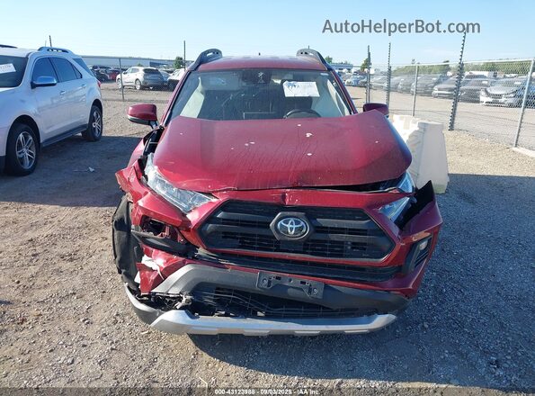 2T3J1RFV6LC108892 2020 TOYOTA RAV4 Maroon ხელსაწყოთა პანელის ხედი