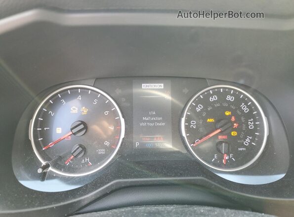 2T3P1RFVXLW114400 2020 TOYOTA LE Серый Вид щитка приборов