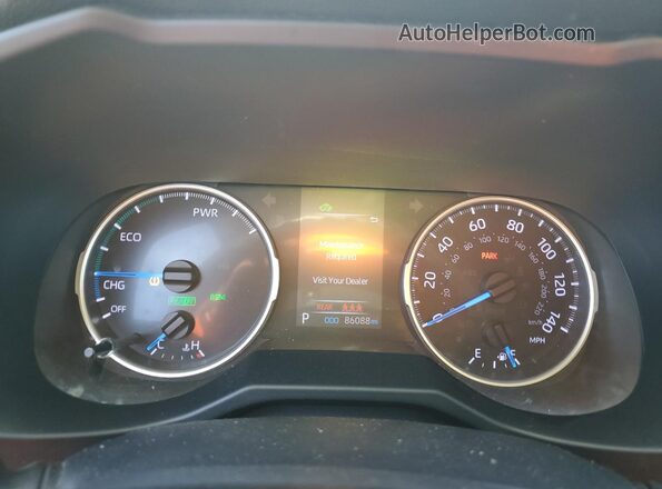 2T3RWRFV7LW082757 2020 TOYOTA LE Black Vista del cuadro de instrumentos