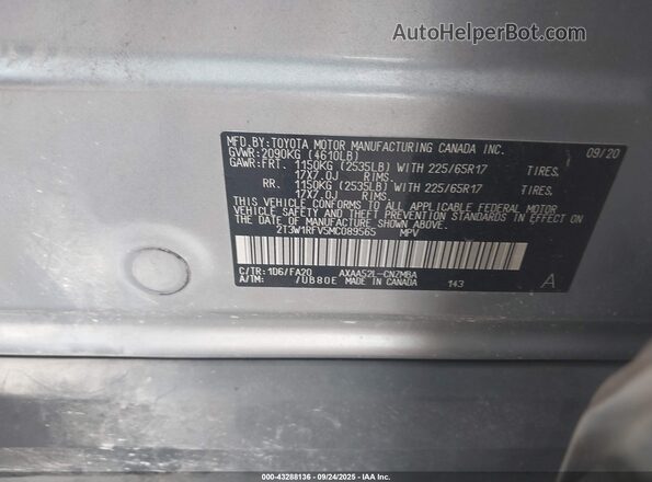 2T3W1RFV5MC089565 2021 TOYOTA LE Silver Շարժիչի բաժամունքի տեսք