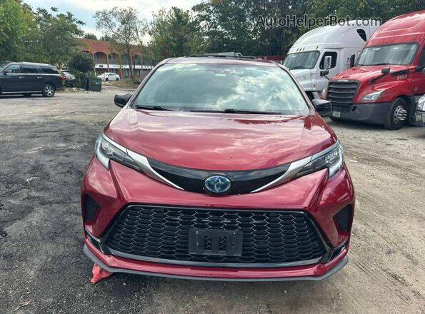 5TDXSKFC5NS055750 2022 TOYOTA SIENNA Red 