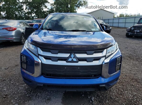 JA4AR3AU6LU014067 2020 MITSUBISHI OUTLANDER Blue Вид ззаду
