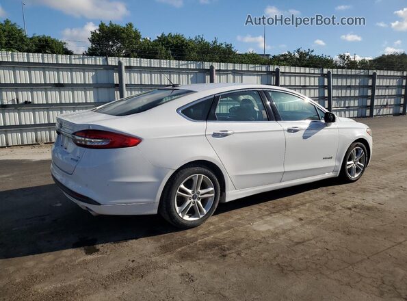 3FA6P0LU4JR118600 2018 FORD FUSION White 
