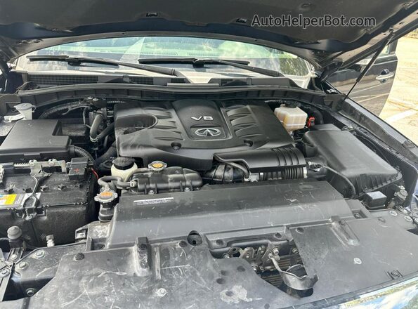 JN8AZ2AF2M9720494 2021 INFINITI QX80 Blue Dashboard view