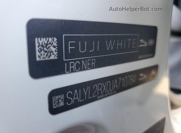 SALYL2RX0JA710784 2018 LAND ROVER RANGE White Vista interior de 360 grados