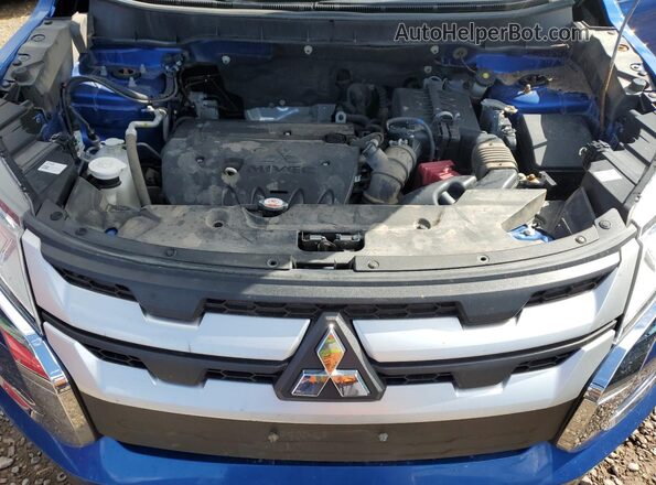 JA4AR3AU6LU014067 2020 MITSUBISHI OUTLANDER Blue Вид наклейки з VIN-кодом