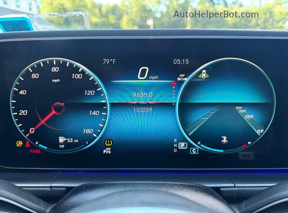 4JGFB4KB6NA692286 2022 MERCEDES-BENZ GLE-CLASS Black Вид щитка приладів