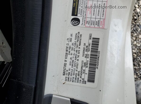 JN1AZ4EH2KM421233 2019 NISSAN 370Z White 