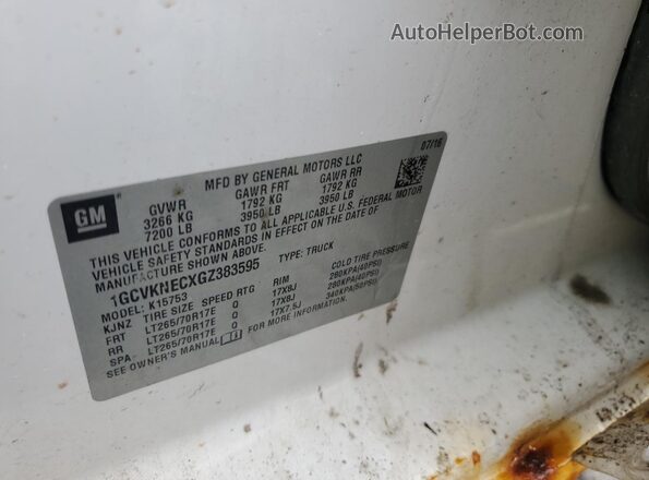 1GCVKNECXGZ383595 2016 CHEVROLET ALL MODELS White 