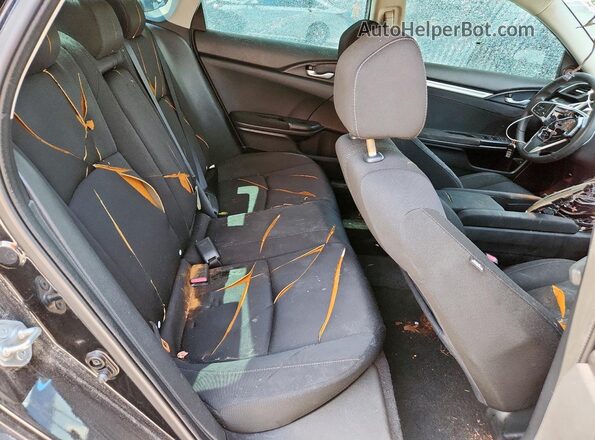 19XFC2F79JE032004 2018 HONDA CIVIC Black Widok wnętrza z tyłu