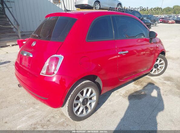 3C3CFFKR1HT586432 2017 FIAT 500 Красный Задняя правая четверть