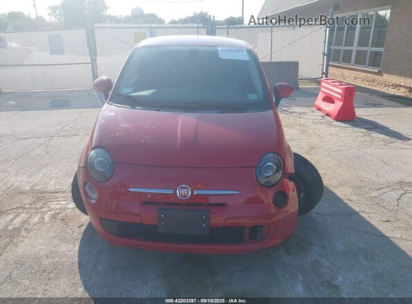 3C3CFFKR1HT586432 2017 FIAT 500 Красный Вид щитка приборов