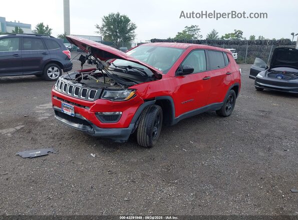 3C4NJCABXLT169440 2020 JEEP COMPASS Красный Передняя левая четверть