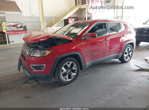 3C4NJCCB7MT559426 2021 JEEP COMPASS Бордовый Передняя левая четверть