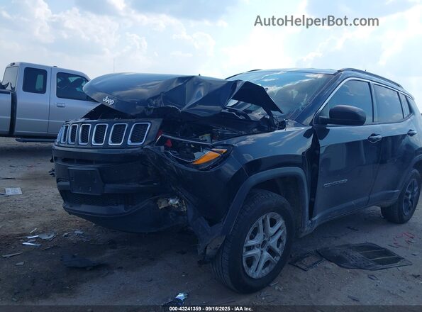 3C4NJDAB7LT123277 2020 JEEP COMPASS Black Vista tres cuartos delantera izquierda