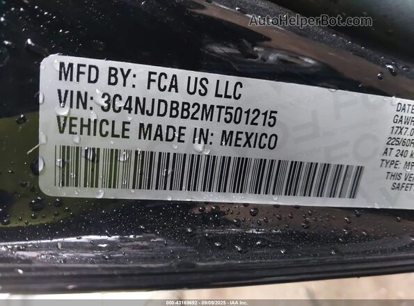 3C4NJDBB2MT501215 2021 JEEP COMPASS Black Շարժիչի բաժամունքի տեսք