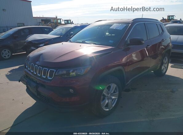 3C4NJDBB5NT215991 2022 JEEP COMPASS Темно-бордовый Передняя левая четверть