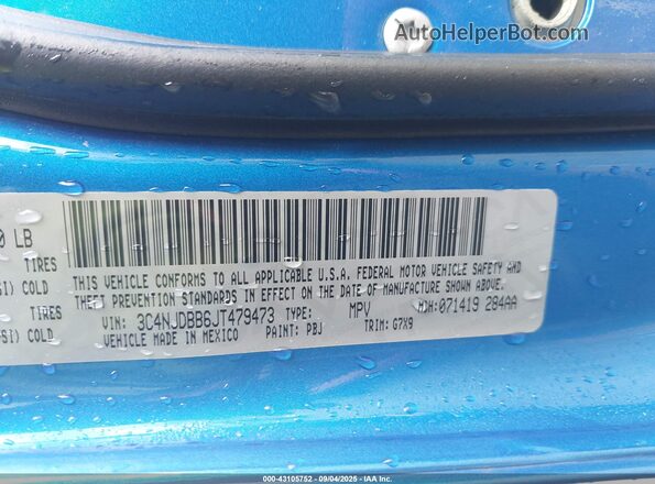 3C4NJDBB6JT479473 2018 JEEP COMPASS Blue 