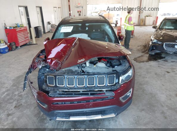 3C4NJDCB0LT228255 2020 JEEP COMPASS Red Instrument cluster view