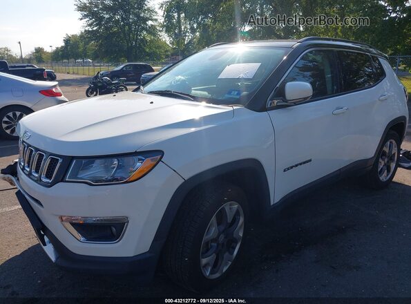 3C4NJDCB6LT245593 2020 JEEP COMPASS White წინა მარცხენა ხედი სამი მეოთხედიდან