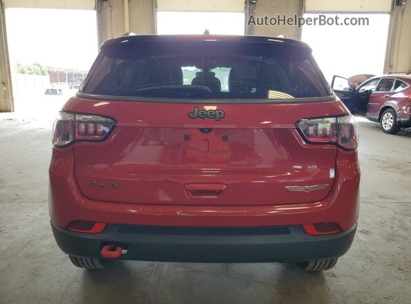 3C4NJDDB2LT221581 2020 JEEP COMPASS Red Vista trasera