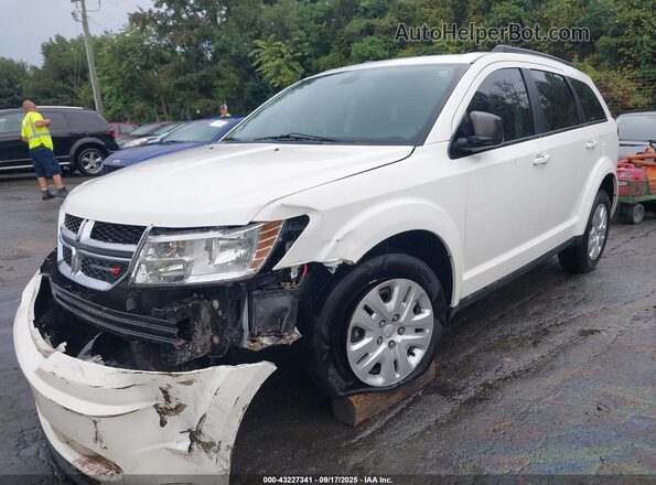 3C4PDCAB7JT429550 2018 DODGE JOURNEY White Առջևի ձախ երեք քառորդ տեսարան